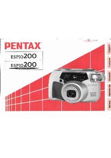 Pentax Espio 200 manual. Camera Instructions.